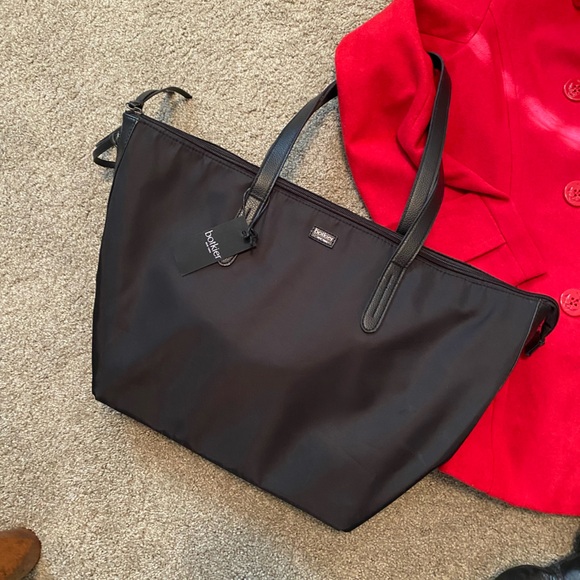 🎁NWT Botkier Black Nylon Tote Bag - Picture 1 of 12